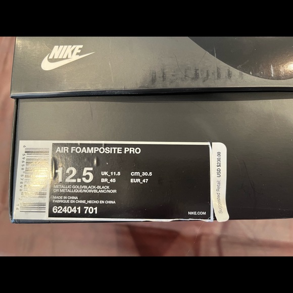 Nike Air Foamposite Pro Metallic Gold - Picture 9 of 10